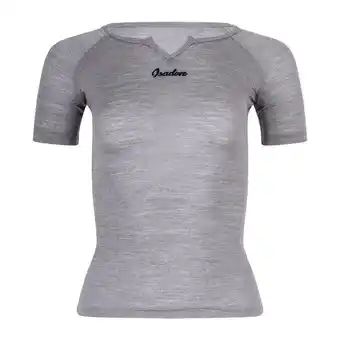 Decathlon Merino short sleeve baselayer grey dames aanbieding