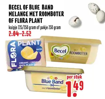 MCD Supermarkt Becel Of Blue Band Melance Met Roomboter Of Flora Plant aanbieding