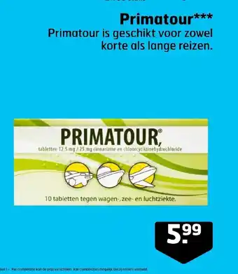 Trekpleister Primatour** aanbieding