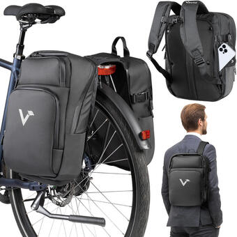 Decathlon Valkbusiness - geschikt als dubbele fietstas & fiets rugzak aanbieding