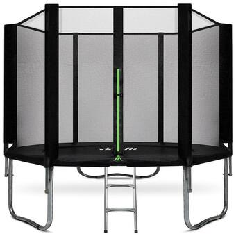 Decathlon Trampoline met veiligheidsnet - zwart - 305 cm aanbieding