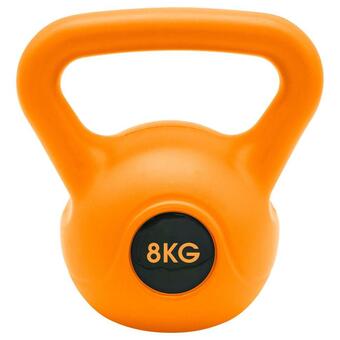 Decathlon Kettlebell 8kg voor thuisfitness voor volwassenen - oranje aanbieding