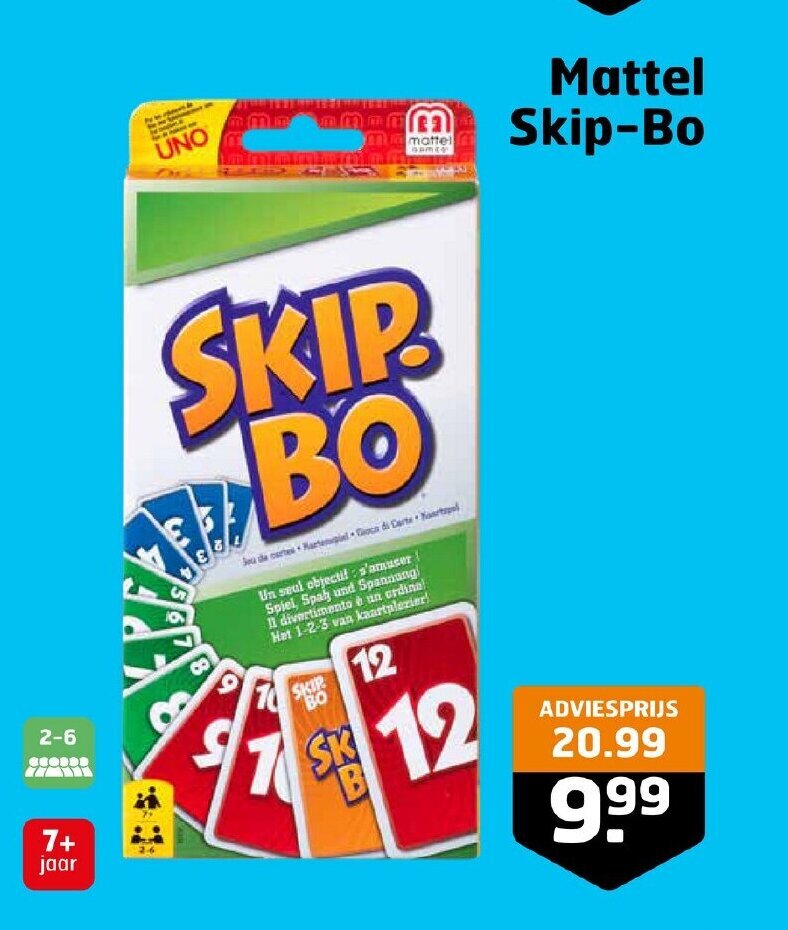 Mattel SkipBo aanbieding bij Trekpleister