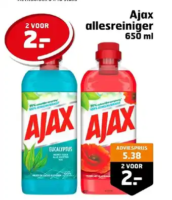 Trekpleister Ajax allesreiniger 650ml aanbieding