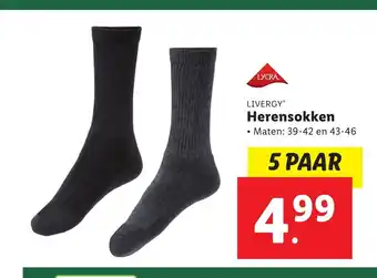 Lidl Herensokken 5 paar aanbieding