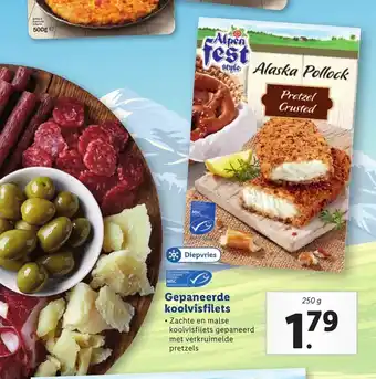 Lidl Gepaneerde Koolvisfilets 250 g aanbieding