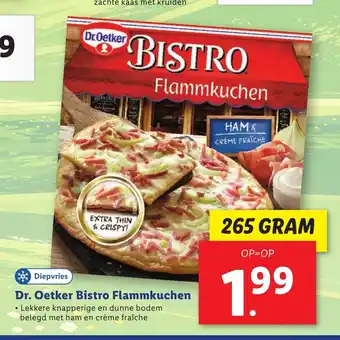 Lidl Dr. Oetker Bistro Flammkuchen 250 g aanbieding