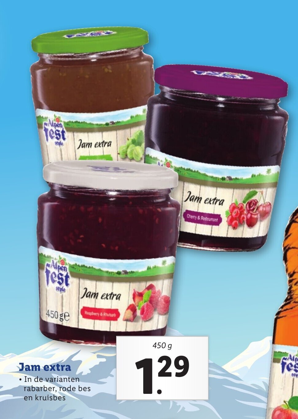 Jam Extra 450 g aanbieding bij Lidl