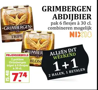 MCD Supermarkt Grimbergen Abdijbier 30cl aanbieding