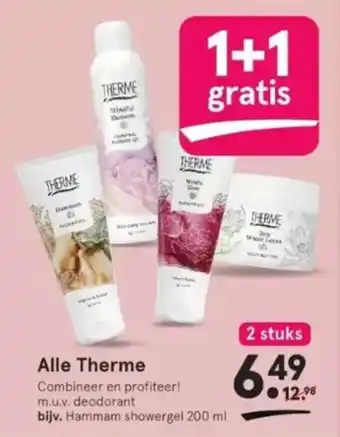 Etos Alle Therme Combineer en profiteer! m.u.v. deodorant bijv. Hammam showergel 200 ml aanbieding