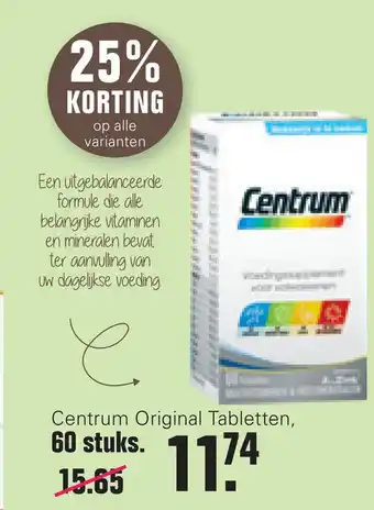 De Online Drogist Centrum Original Tabletten, aanbieding