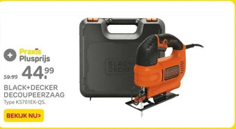 Praxis Black+decker decoupeerzaag aanbieding