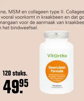 De Online Drogist VitOrtho Gewrichten Formule aanbieding