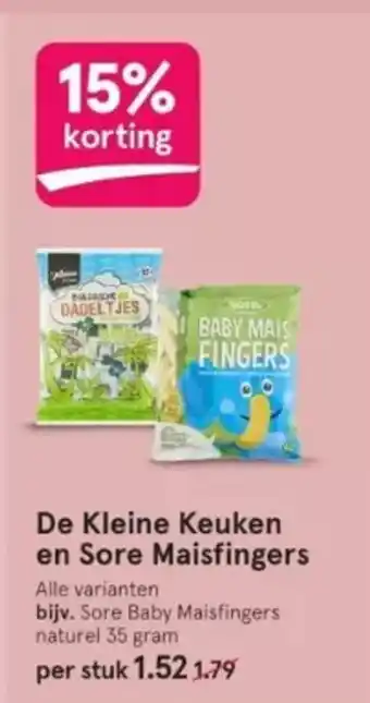 Etos De Kleine Keuken en Sore Maisfingers aanbieding