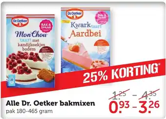 CoopCompact Alle Dr.Oetker bakmixen 180-465 gr aanbieding