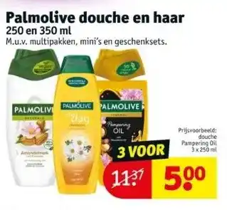 Kruidvat Palmolive douche en haar aanbieding