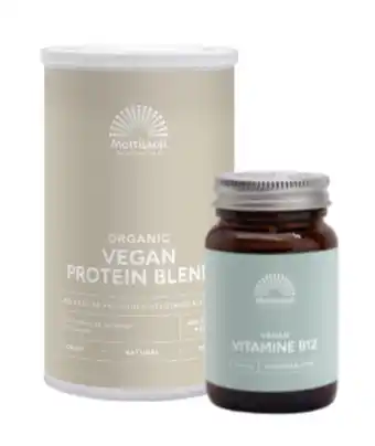 De Online Drogist Mattisson healthstyle - organic vegan protein en vitamine b12 1000mcg - 2 stuks aanbieding