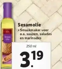 Lidl Sesamolie aanbieding