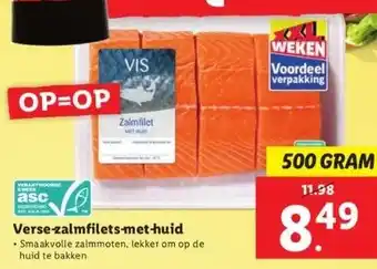 Lidl Verse-zalmfilets-met-huid aanbieding