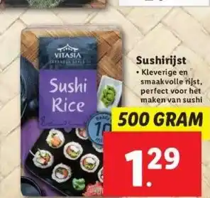 Lidl Sushirijst aanbieding