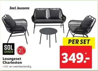 Lidl Loungeset charleston uv- en weerbestendig aanbieding