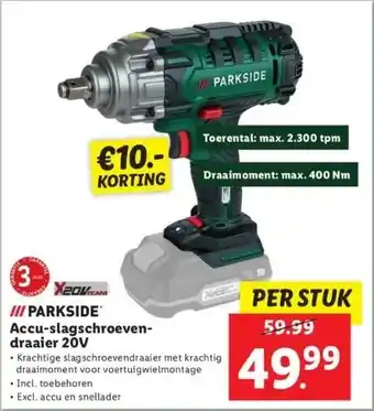 Lidl Iii parkside accu-slagschroeven aanbieding