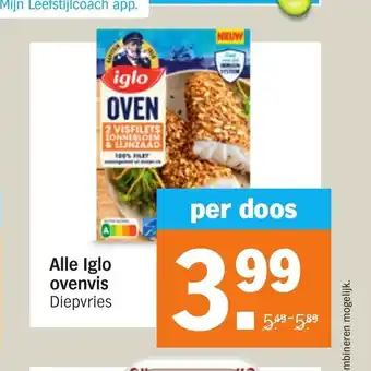 Albert Heijn Alle Iglo ovenvis Diepvries aanbieding