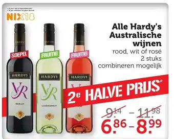 CoopCompact Alle Hardy's Australische wijnen 2 st aanbieding