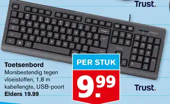 Hoogvliet Toetsenbord aanbieding