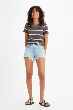 Wehkamp Levi's 501 high waist jeans short luxor heat aanbieding