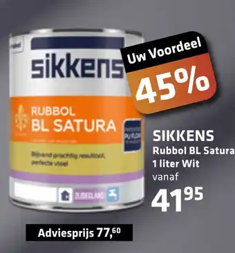 De voordeelmarkt SIKKENS Rubbol BL Satura aanbieding