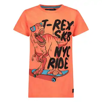 Wehkamp Orange stars t-shirt met printopdruk oranje aanbieding