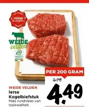 Vomar Voordeelmarkt Weide velden lerse kogelbiefstuk aanbieding