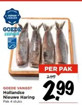 Vomar Voordeelmarkt Goede vangst hollandse nieuwe haring aanbieding