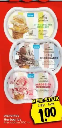 Vomar Voordeelmarkt Hertog ijs aanbieding