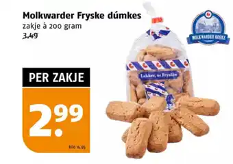 Poiesz Molkwarder Fryske dúmkes zakje à 200 gram aanbieding