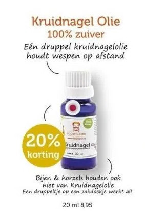De Rode Pilaren Kruidnagel olie 100% zuiver aanbieding