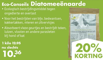 Gezond & Wel Eco-conseils diatomeeënaarde aanbieding