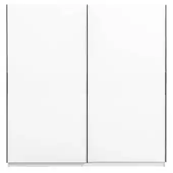 Leen Bakker Schuifdeurkast genua - wit - 204x200x60 cm aanbieding