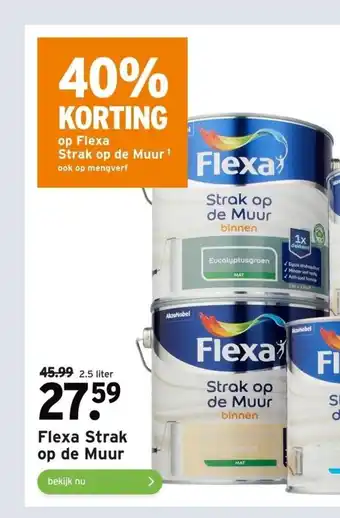 GAMMA Flexa Strak op de Muur 2.5 liter aanbieding