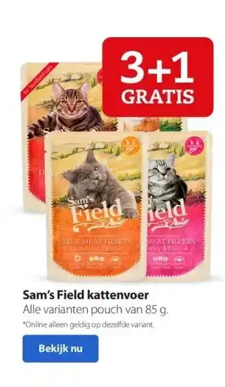 Boerenbond Sam's field kattenvoer aanbieding