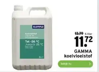 GAMMA Gamma koelvloeistof aanbieding