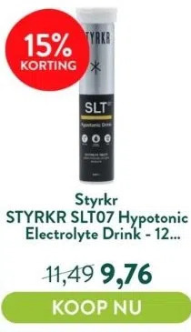 Holland & Barrett Styrkr slt07 hypotonic electrolyte drink - 12 bruistabletten aanbieding