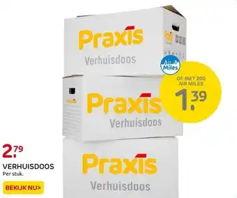 Praxis Verhuisdoos aanbieding