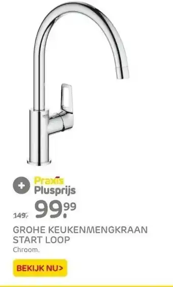 Praxis Grohe keukenmengkraan start loop aanbieding