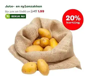 Welkoop Jute- en nylonzakken aanbieding