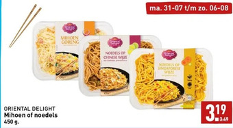 ALDI Oriental delight mihoen of noedels aanbieding