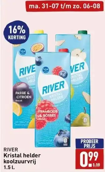 ALDI Kristal helder koolzuurvrij 1.5 l. aanbieding