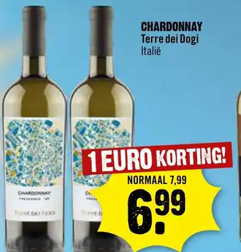 Dirck 3 CHARDONNAY Terre dei Dogi Italië aanbieding