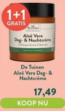 Holland & Barrett Aloë vera dag- & nachtcrème aanbieding